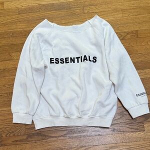 Fear of God Essentials Cream Sweatshirt